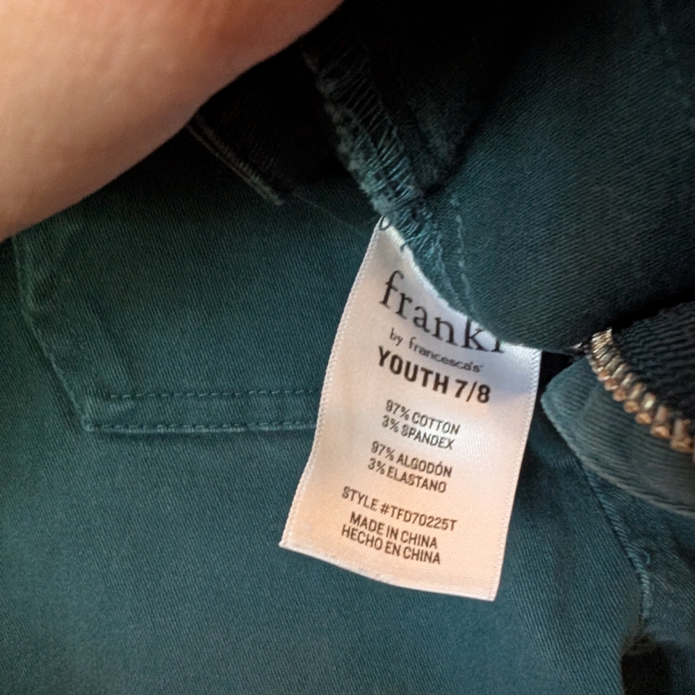Franki By Francesca's High Rise Flare Jeans in Teal 🩵 7/8 - Picture 6 of 9